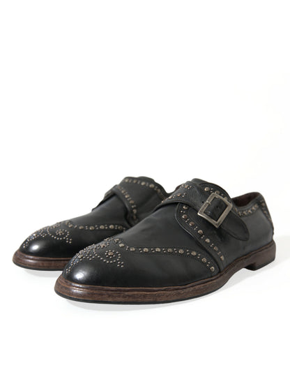 Dolce &amp; Gabbana Monk Strap eleganti in pelle di vitello