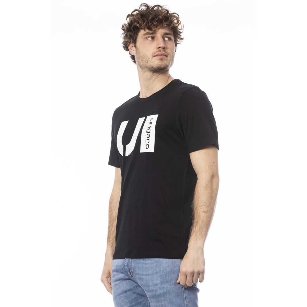 T-shirt da uomo in cotone nero Ungaro Sport