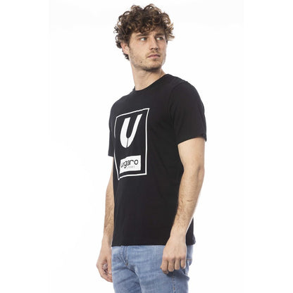 T-shirt da uomo in cotone nero Ungaro Sport