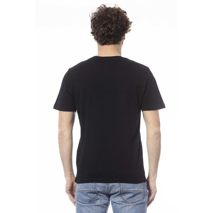 T-shirt da uomo in cotone nero Ungaro Sport