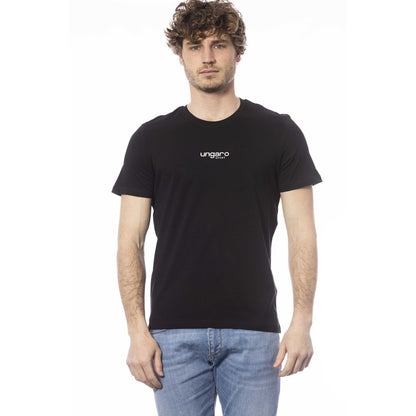 T-shirt da uomo in cotone nero Ungaro Sport