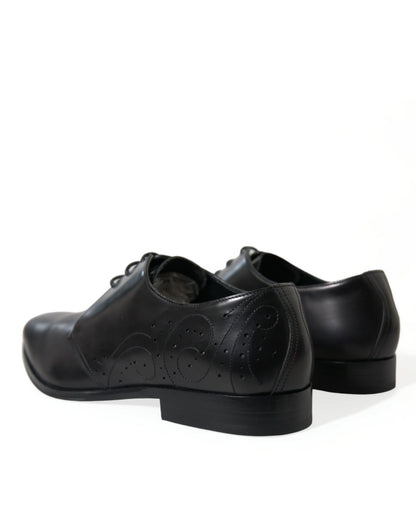 Dolce &amp; Gabbana eleganti scarpe derby in pelle nera