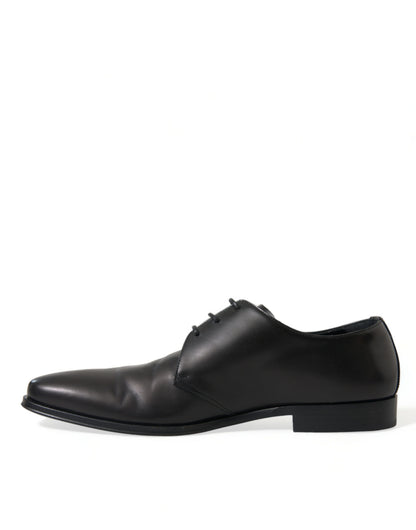 Dolce &amp; Gabbana eleganti scarpe derby in pelle nera