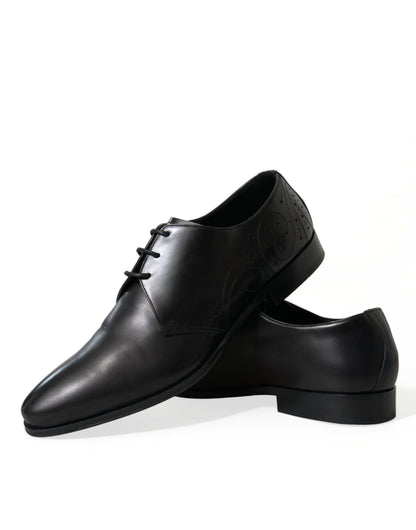 Dolce &amp; Gabbana eleganti scarpe derby in pelle nera