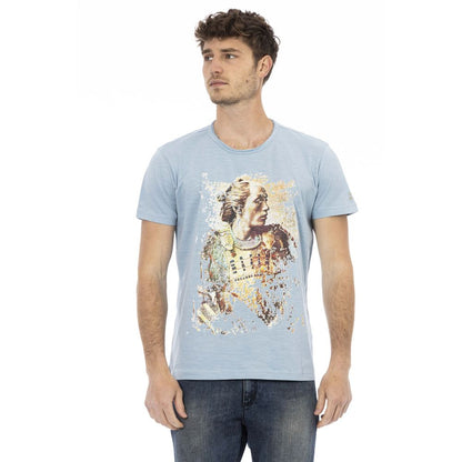 Trussardi Action T-Shirt Uomo Cotone Azzurro Chiaro