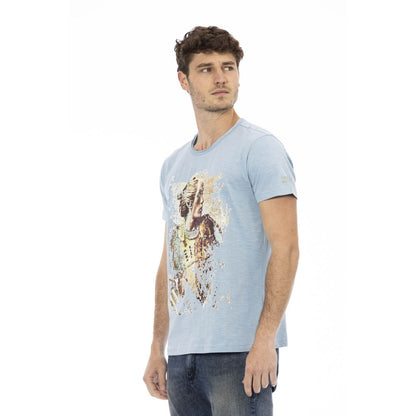 Trussardi Action T-Shirt Uomo Cotone Azzurro Chiaro