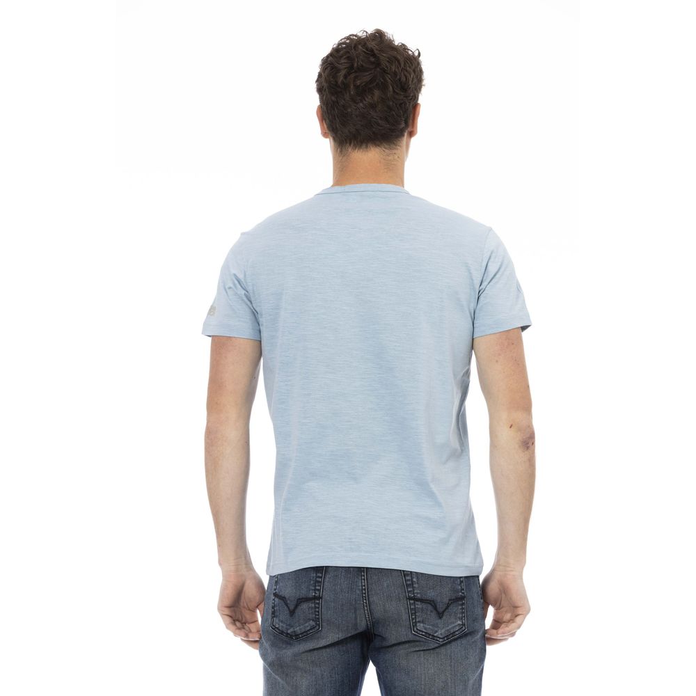 Trussardi Action T-Shirt Uomo Cotone Azzurro Chiaro