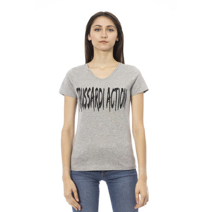 Trussardi Action Top Donna Cotone Grigio