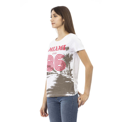 Trussardi Action Top Donna Cotone Bianco