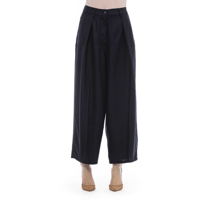 Pantaloni da donna in cotone nero Jacob Cohen