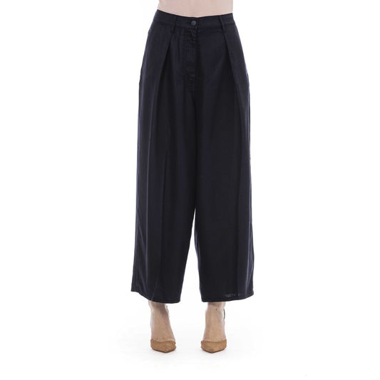 Pantaloni da donna in cotone nero Jacob Cohen