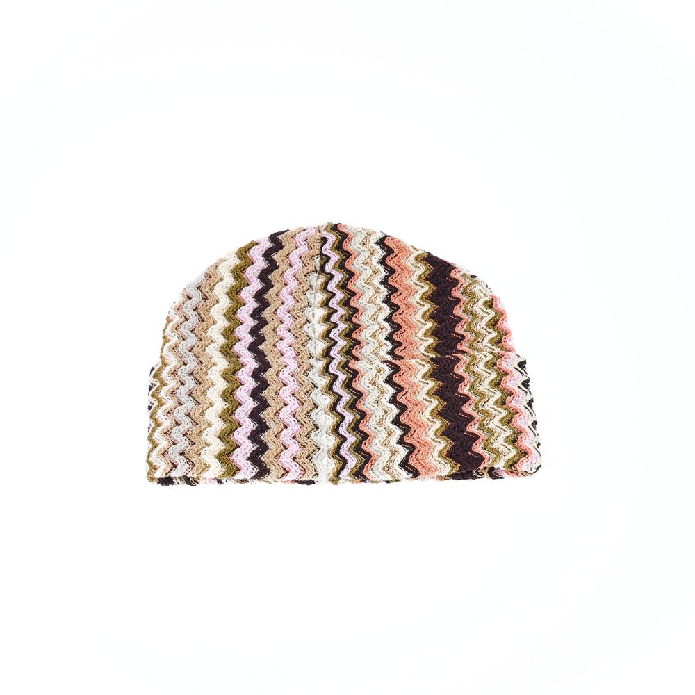 Cappello da donna in lana multicolore Missoni