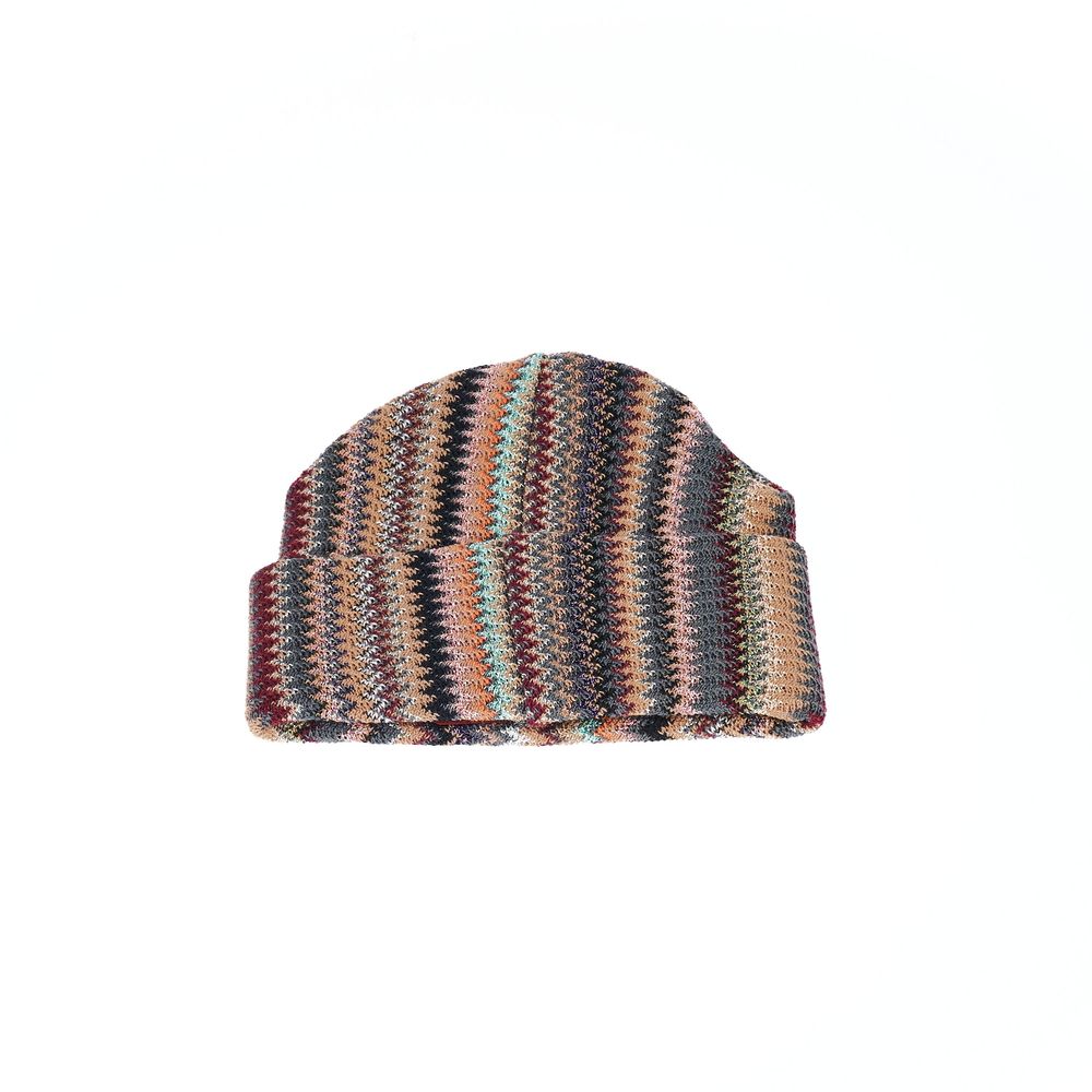 Cappello da donna in lana multicolore Missoni