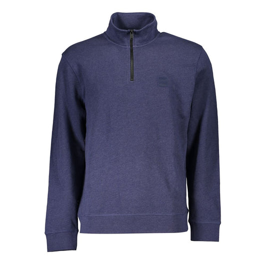 Hugo Boss Blue Cotton Men Sweater