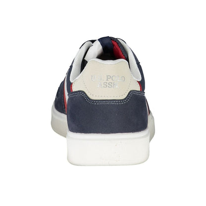 US POLO ASSN. Sneakers sportive stringate con dettagli a contrasto