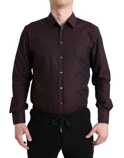 Dolce &amp; Gabbana Elegante camicia elegante Martini marrone