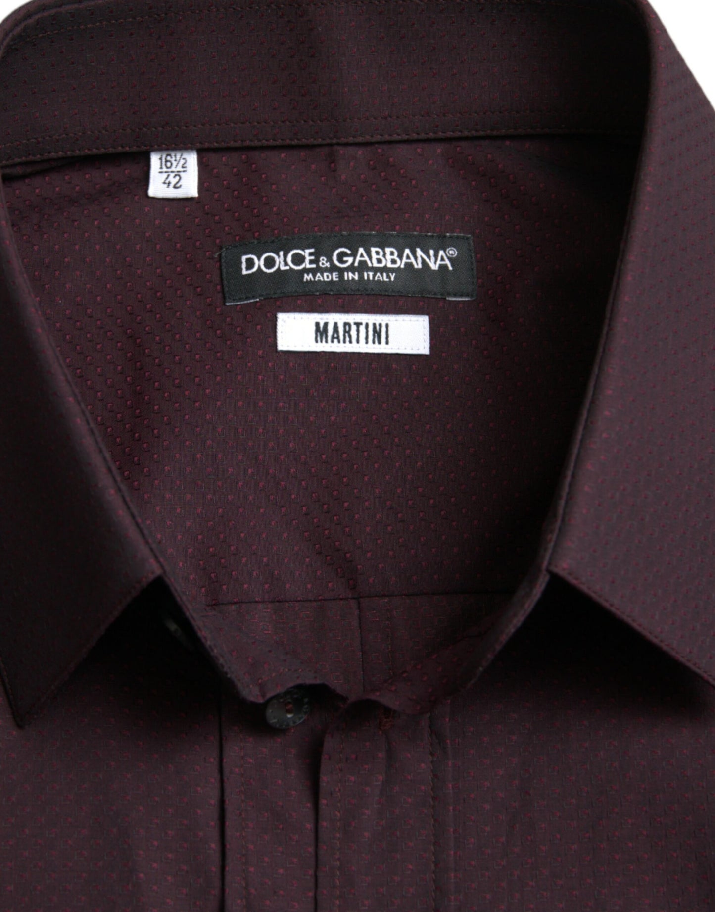 Dolce &amp; Gabbana Elegante camicia elegante Martini marrone