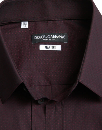 Dolce &amp; Gabbana Elegante camicia elegante Martini marrone