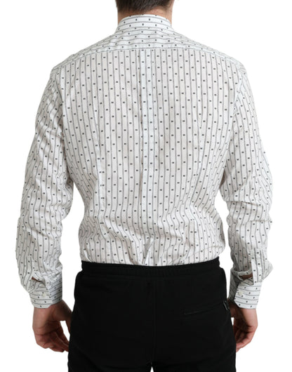 Dolce &amp; Gabbana Camicia elegante slim fit in cotone bianco