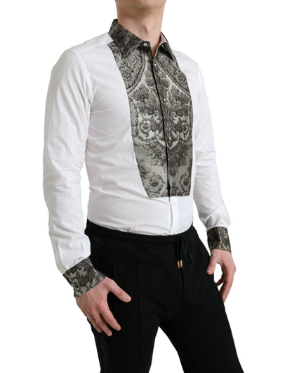 Dolce &amp; Gabbana Camicia elegante slim fit con polsini francesi