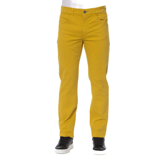 Trussardi Jeans Pantaloni Uomo Cotone Giallo