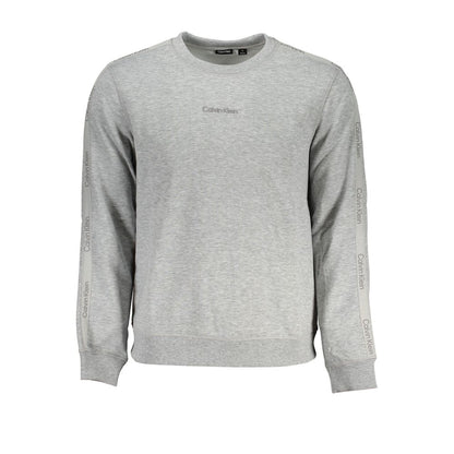 Calvin Klein Sleek Gray Long Sleeve Sweatshirt