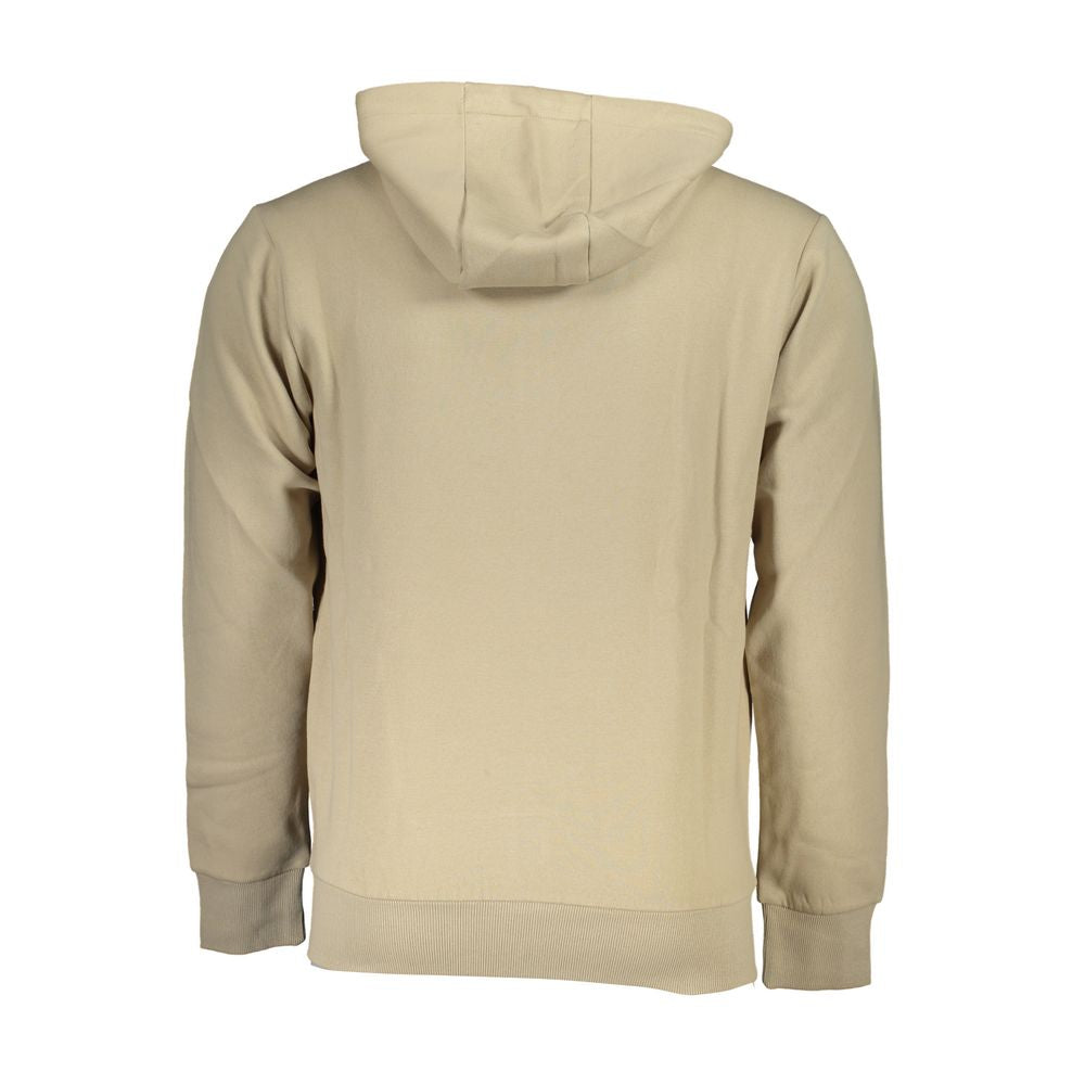 Maglione con zip beige con cappuccio Grand Polo Chic degli Stati Uniti