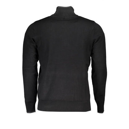 Maglione elegante a mezza zip US Grand Polo con dettagli a contrasto