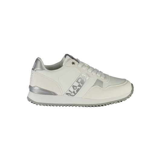 Sneakers stringate bianche Napapijri Chic con dettaglio a contrasto