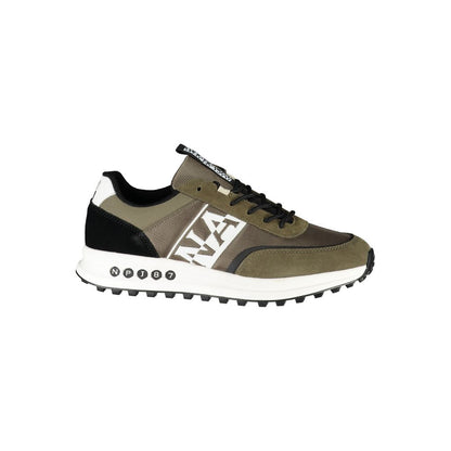 Napapijri Trendy Green Laced Sports Sneakers