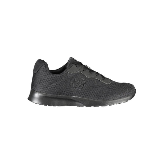 Sergio Tacchini Eleganti sneakers nere con dettaglio ricamato