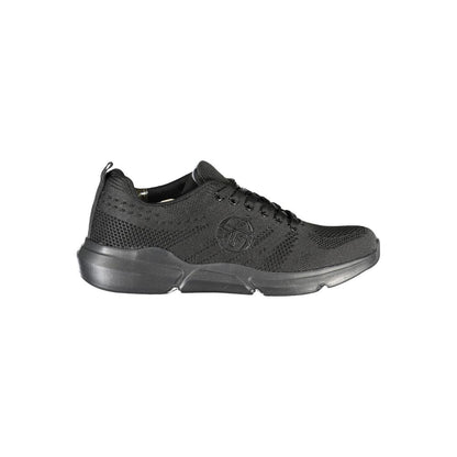 Sergio Tacchini Eleganti sneakers stringate nere con dettagli a contrasto