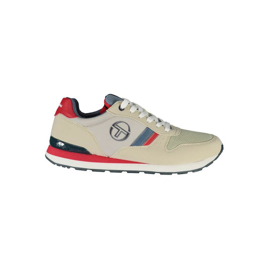 Sneakers sportive stringate ricamate grigie Sergio Tacchini