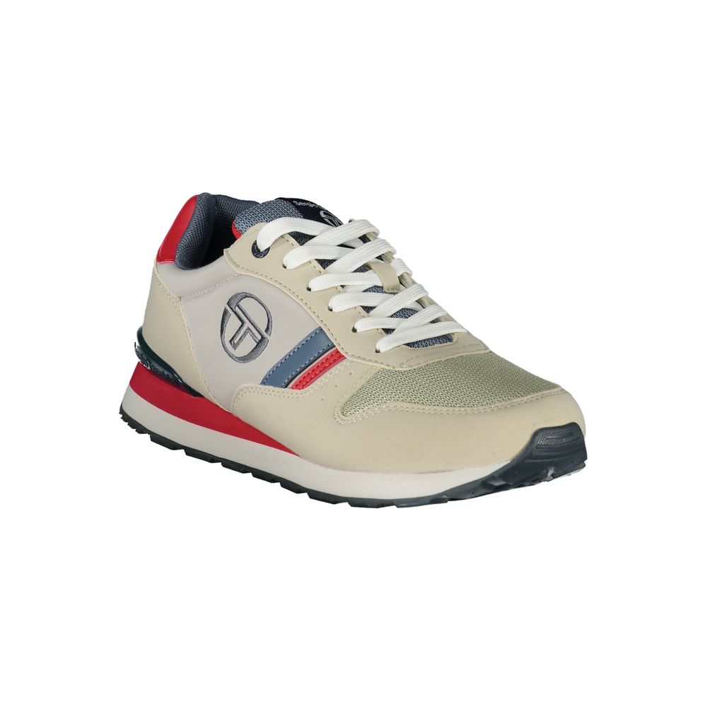 Sneakers sportive stringate ricamate grigie Sergio Tacchini