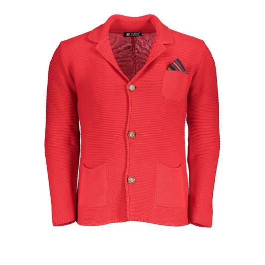 Cardigan rosa US Grand Polo Chic con elegante dettaglio logo