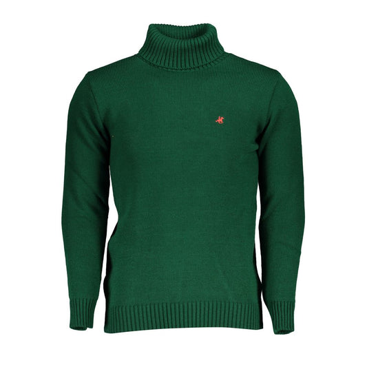 Maglione ricamato dolcevita elegante Grand Polo degli Stati Uniti