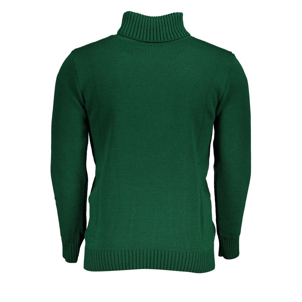 Maglione ricamato dolcevita elegante Grand Polo degli Stati Uniti