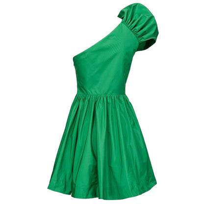 PINKO Chic Green Abito Bustier Svasato Drappeggiato