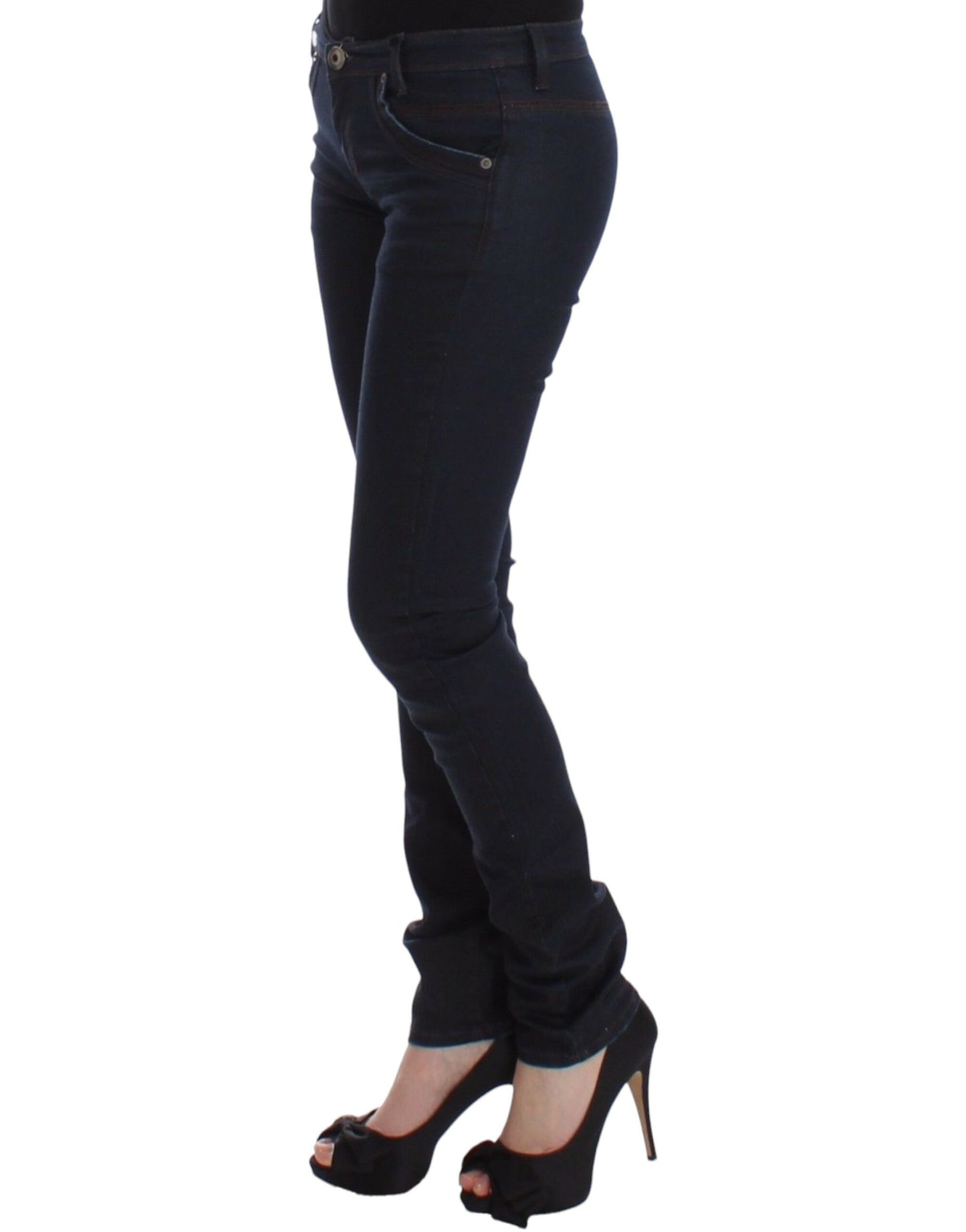 Ermanno Scervino Jeans slim blu scuro chic per uno stile elegante