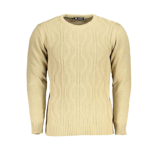 Maglione in tessuto beige Grand Polo degli Stati Uniti