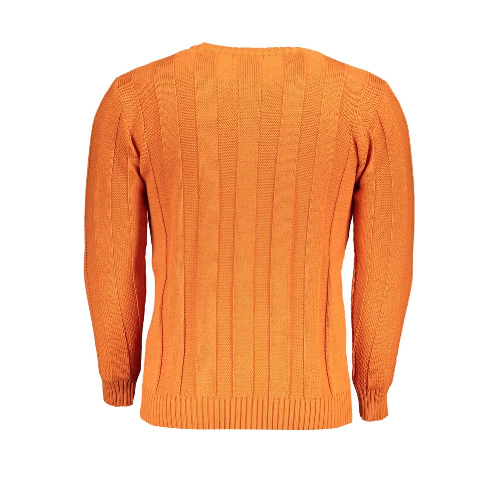 Maglione in tessuto arancione Grand Polo degli Stati Uniti