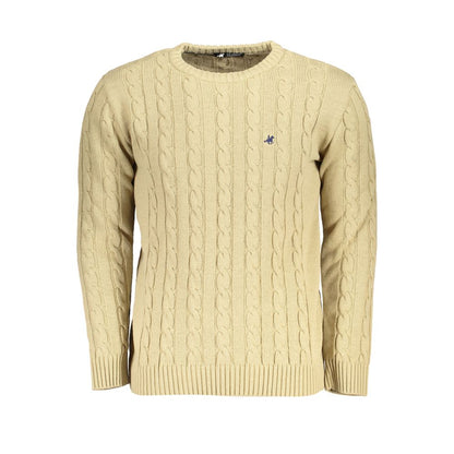 Maglione in tessuto beige Grand Polo degli Stati Uniti