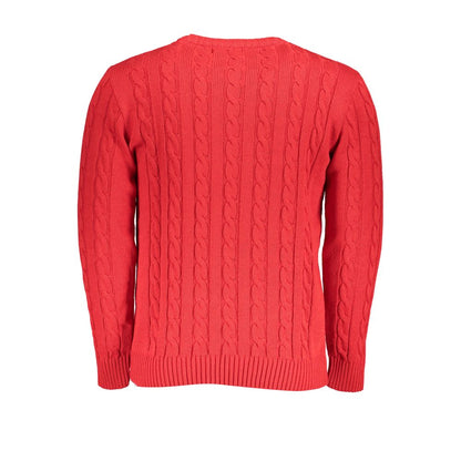 Maglione in tessuto rosso Grand Polo degli Stati Uniti