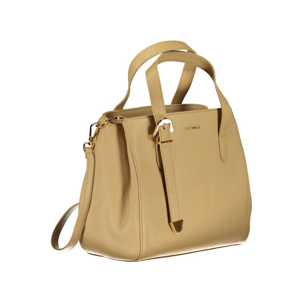 Borsa a mano Coccinelle in pelle beige