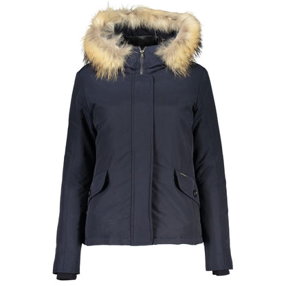 Синие хлопковые куртки и пальто Woolrich