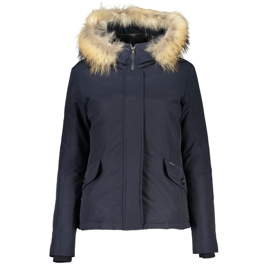 Синие хлопковые куртки и пальто Woolrich