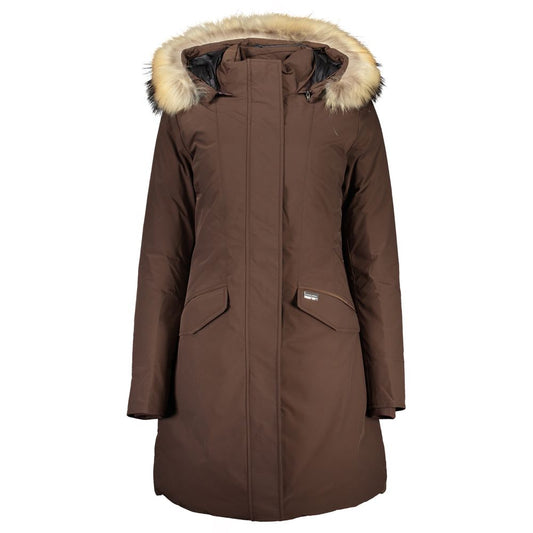 Giacche e cappotto in cotone marrone Woolrich