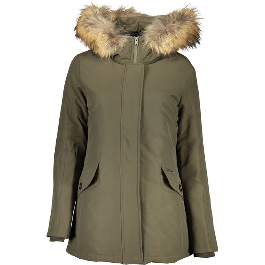 Giacche e cappotto in cotone verde Woolrich