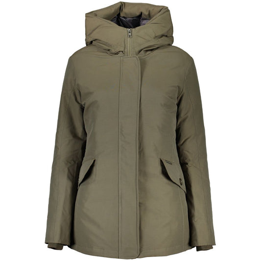 Giacche e cappotto in cotone verde Woolrich