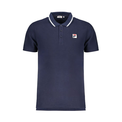 Fila Blue Cotton Polo Shirt